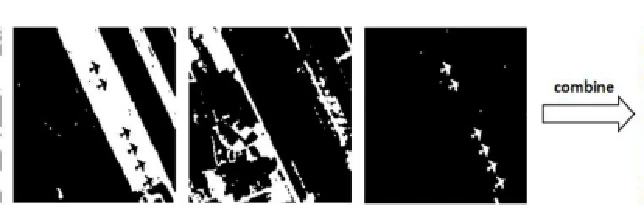 Fig. 2. Combination of four binary classification result maps.